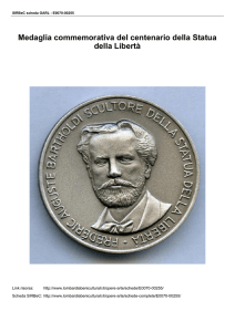 Medaglia commemorativa del centenario della Statua della Libertà