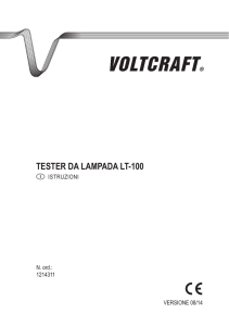 TESTEr da lampada lT-100