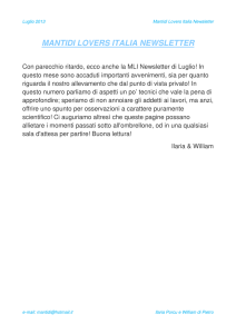 mantidi lovers italia newsletter