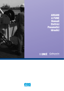 ARGANI A FUNE Manuali Elettrici Pneumatici Idraulici
