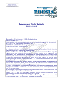 Programma Visite Guidate 2005 – 2006