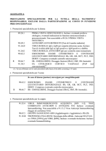 ALLEGATO A PRESTAZIONI SPECIALISTICHE PER LA TUTELA