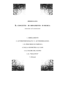 Il concetto di ornamento in musica