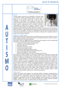 Autismo - Istituto di Ricerche Farmacologiche Mario Negri