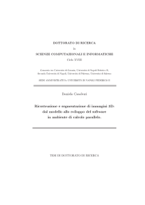 Ricostruzione e segmentazione di immagini 3D: dal modello allo