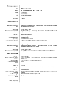 Curriculum Vitae Formato Europeo