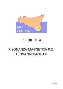 report hta risonanza magnetica po giovanni paolo ii