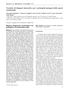 Tecniche di diagnosi innovative per i principali patogeni delle