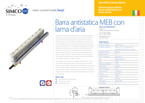 Barra antistatica MEB con lama d`aria - Simco-Ion
