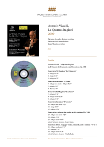 Antonio Vivaldi, Le Quattro Stagioni 2009