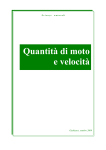 Quantità di moto e velocità