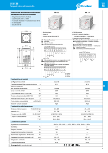 H SERIE 88 Temporizzatore ad innesto 8 A