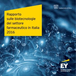 Rapporto sulle biotecnologie del settore farmaceutico in Italia