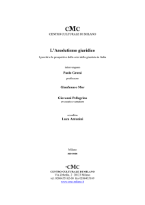 L`Assolutismo giuridico - Centro Culturale di Milano