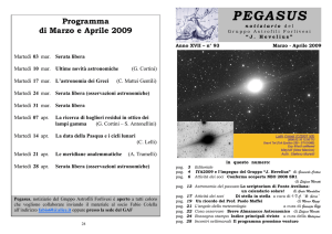 pegasus - Gruppo Astrofili Forlivesi