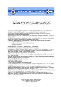 Lezione 11 Elementi di metereologia - mkonsulting.it