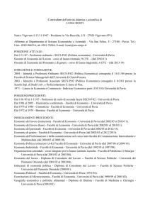 Curriculum - Università degli studi di Pavia