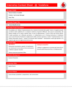Internship Contest Sheet @ Vodafone - DBSite