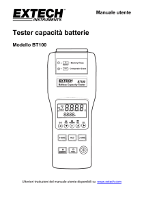 Tester capacità batterie