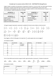 Compiti matematica II A-B Borgo