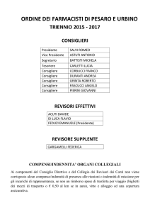 ORDINE DEI FARMACISTI DI PESARO E URBINO