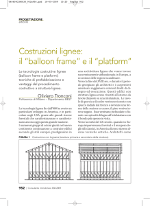Costruzioni lignee: il “balloon frame” e il “platform”