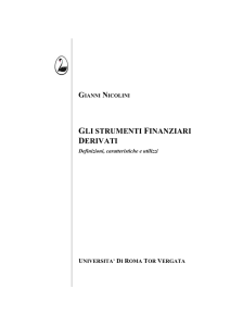 Nicolini (2012) - Gli strumenti finanziari derivati