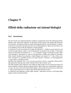 VII) Radiazione e sistemi biologici