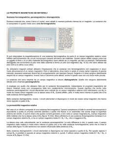 proprieta` magnetiche dei materiali