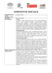 assistente sociale - Provincia di Torino