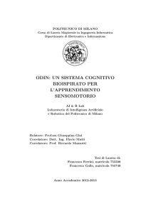 ODIN: UN SISTEMA COGNITIVO BIOISPIRATO PER L