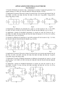 APPLICAZIONI INDUSTRIALI ELETTRICHE Esercitazione 1
