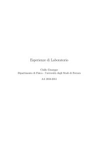 Esperienze di Laboratorio - INFN