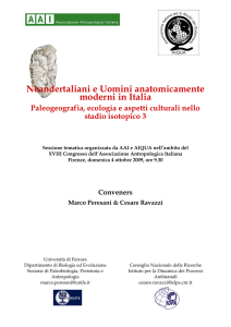 Neanderthal-sapiens in Italia - I circolare