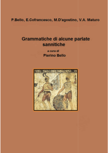 Grammatiche di alcune parlate sannitiche