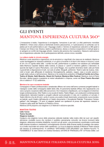 gli eventi - mantova esperienza cultura 360