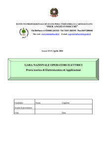 Prova di Elettrotecnica Gara Nazionale 2002