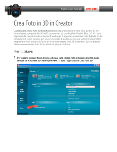 Crea Foto in 3D in Creator