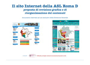 Il sito Internet della ASL Roma D