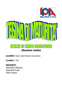 Stazione meteo - Home page sito web prof. Cleto Azzani