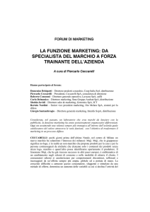 2006 nr 1 "Funzione Marketing" - Benvenuti nel sito Ceccarelli.it