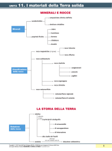 unità 11. i materiali della terra solida