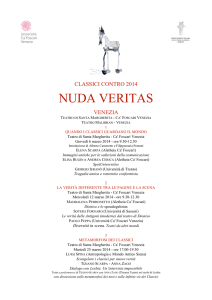 NUDA VERITAS - Associazione Italiana di Cultura Classica