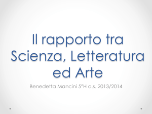 Il rapporto tra Scienza, Letteratura ed Arte