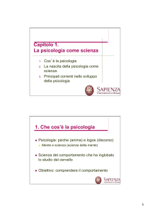 Cap.1-psicologia come scienza