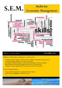 Skills for Economic Management