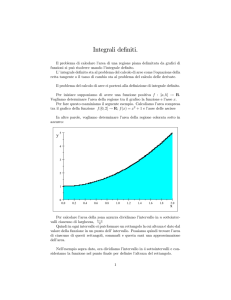 Integrali definiti.