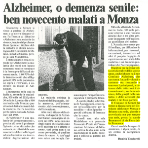 Alzheimer, o demenza senile - Associazione Alzheimer Monza e