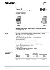 1912 Sonde di pressione differenziale QBM63/... QBM64/
