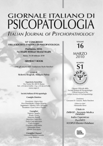 marzo 2010 - Journal of Psychopathology